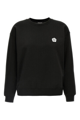 pull-crewneck-noir-avec-broderie-florale