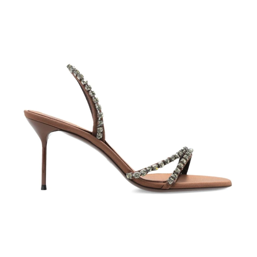 Paris Texas Women's Brown Stiletto Heel Slingback