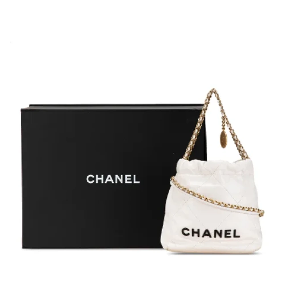 Chanel Vintage Pre-owned Leather chanel-bags White Dames