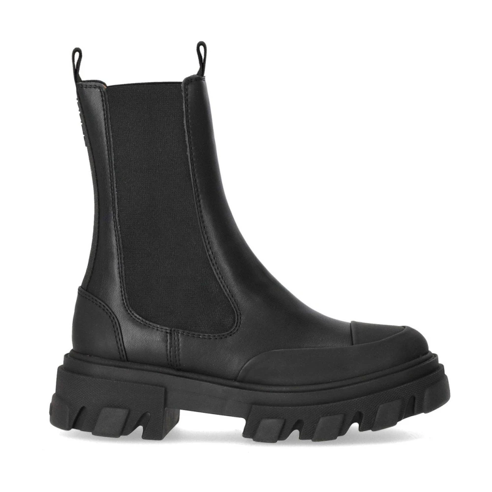 Ganni Women's Black Mid Chelsea Boots - Chelsea Boots - 8 Uk - Shoes