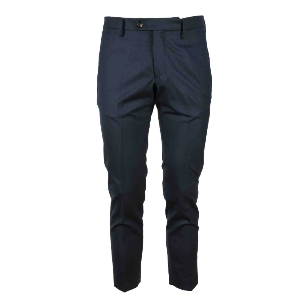 Michael Coal Elegante Wollen Blend Pantalon Blue Heren