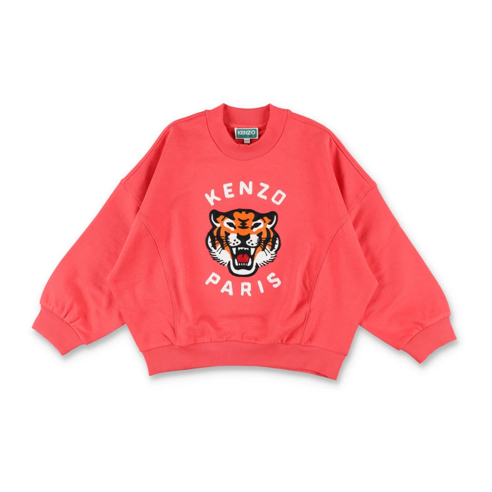 Kenzo Boys Red Kids Sweatshirts, 10 Y, Fleece Tiger Sweatshirt