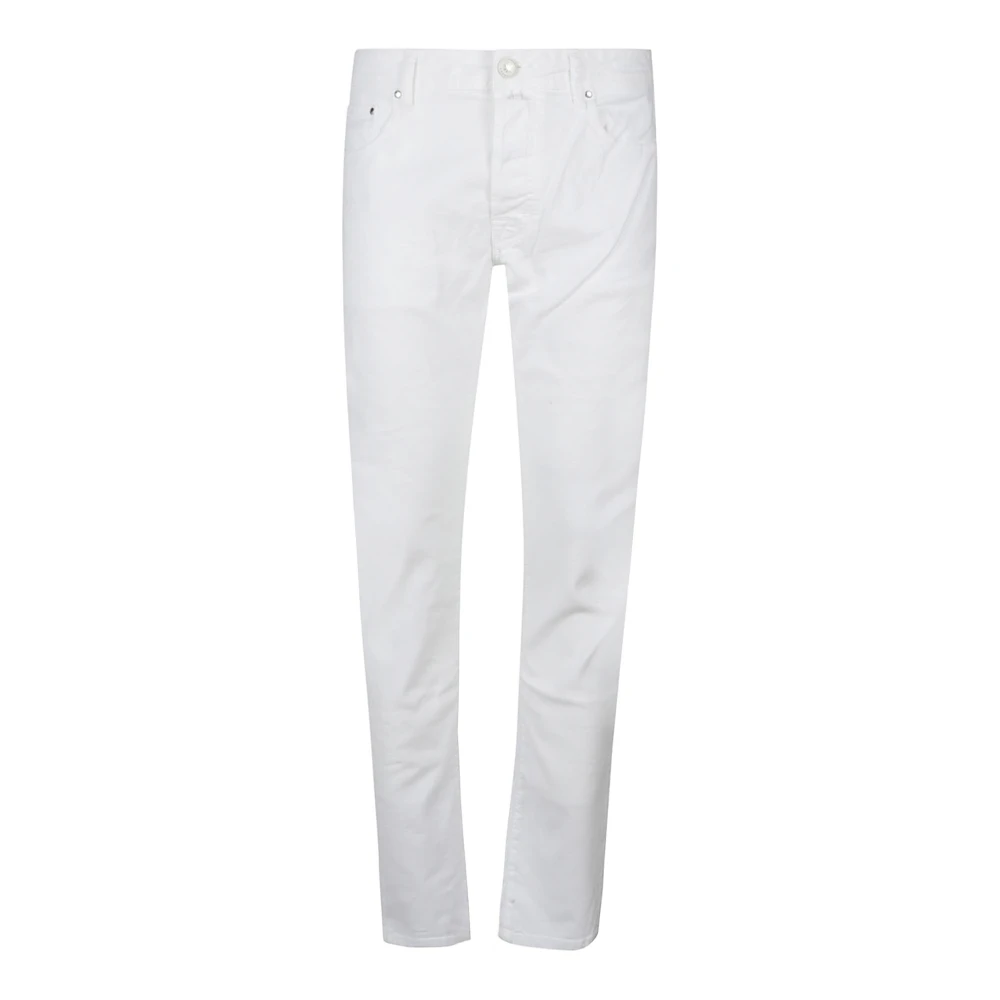 Jacob Cohën Slim Fit Jeans met 5 Zakken White Heren