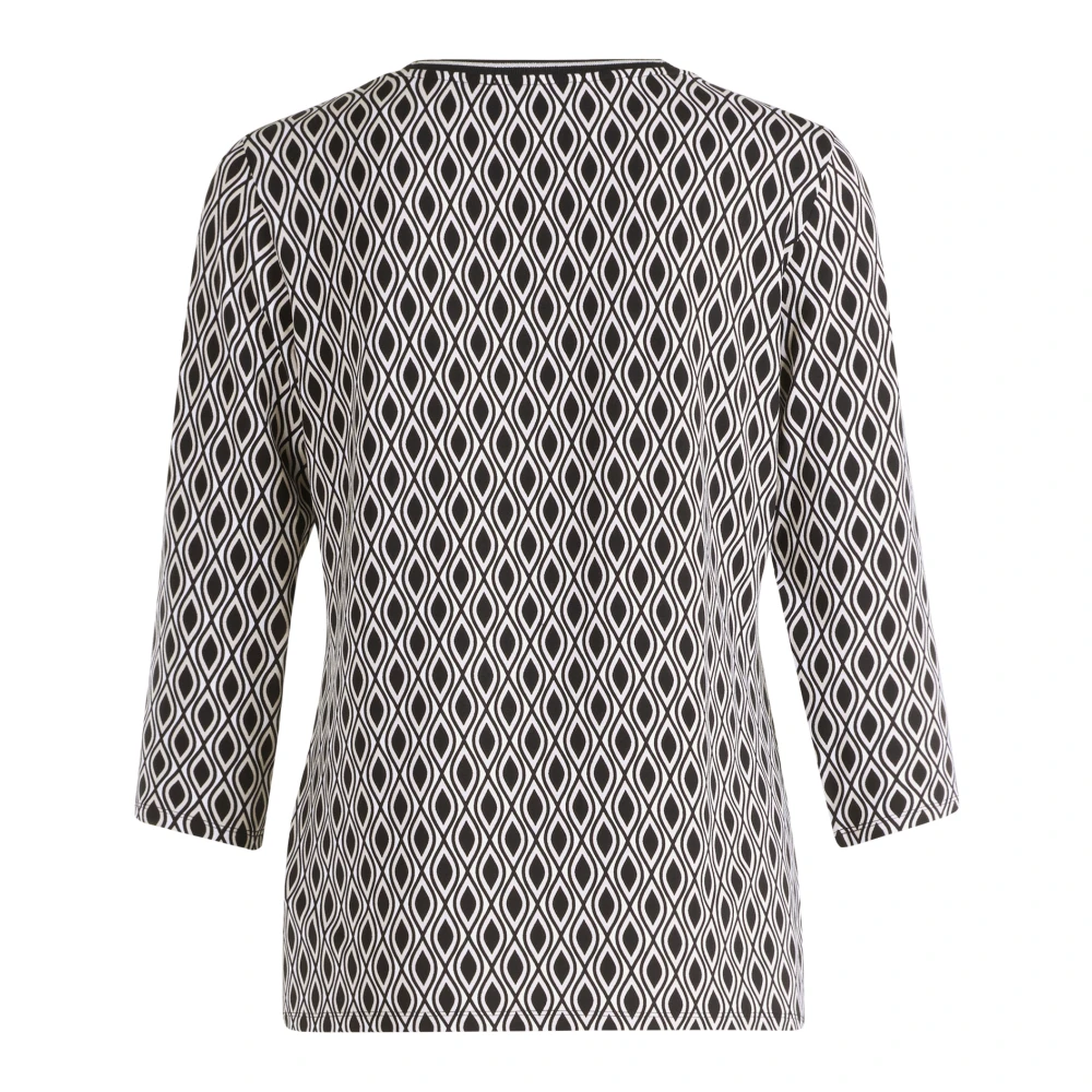 Betty Barclay Grafisch Print Casual Shirt Black Dames