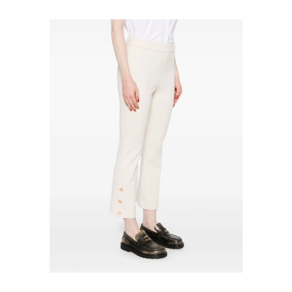 Twinset Witte Cropped Broek met Chique Details White Dames