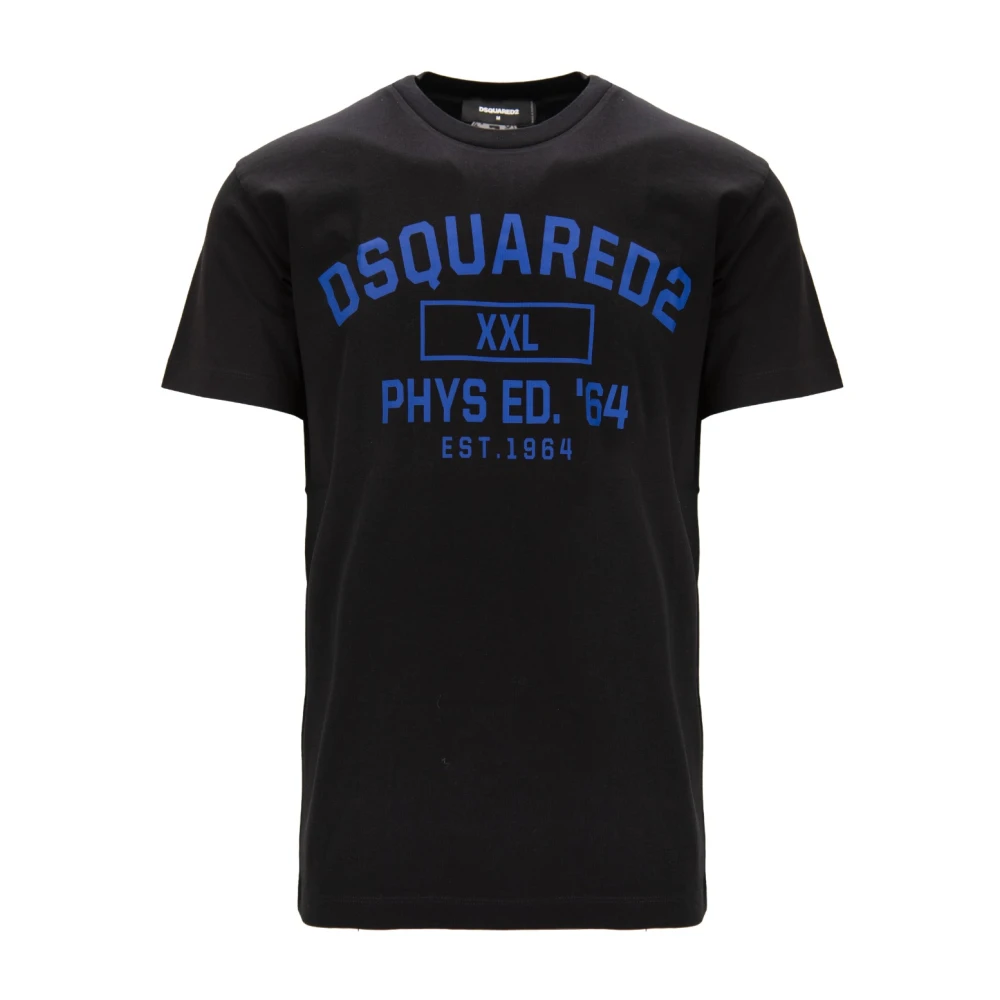 Dsquared2 Men's Black T-Shirts, M, Crew Neck T-Shirt
