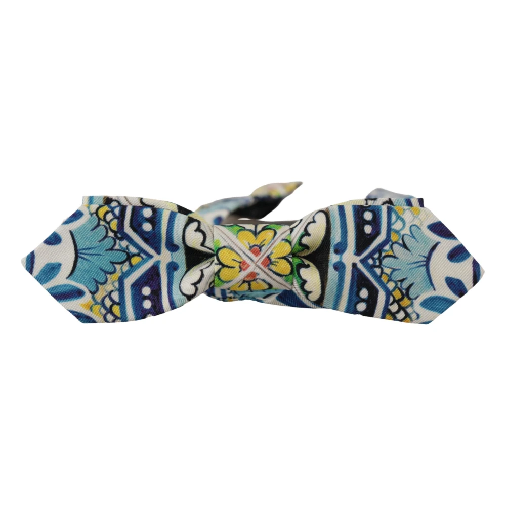 Dolce & Gabbana Men's Multicolor Bowties, One Size, Adjustable Majolica Bow Tie