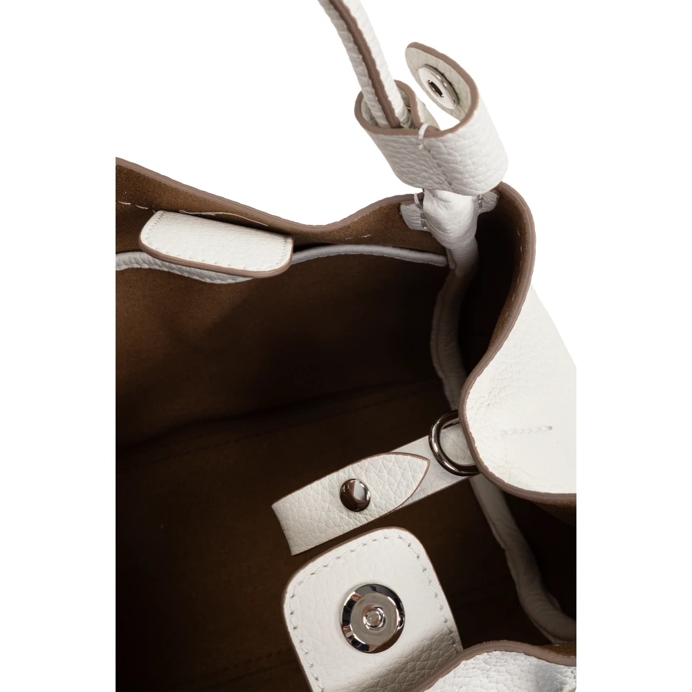 Max Mara Handtas Drummedmarinexs White Dames
