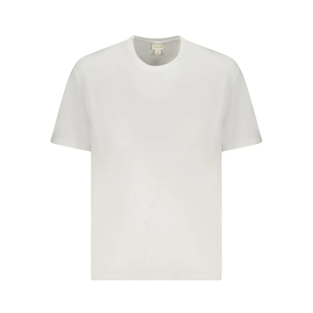 Calvin Klein White Cotton Mens T-Shirt - XXL - Image 2