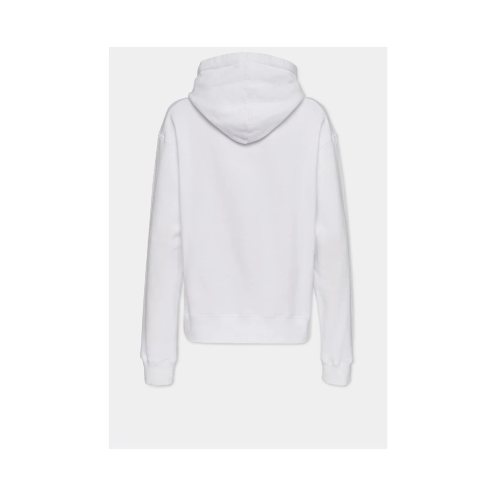 Dsquared2 Ciro Print Hoodie met Versieringen White Heren