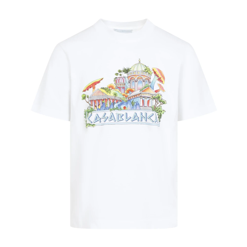 Casablanca Witte T-shirts Polos voor mannen White Heren