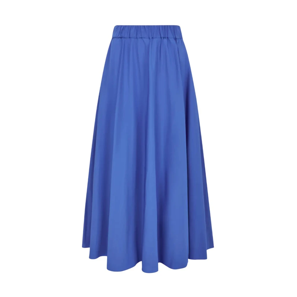P.a.r.o.s.h. Elegante Taffeta Lange Rok Blue Dames
