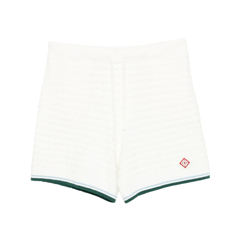 Casablanca Paris Men's White Boucle Shorts, Size Small By - Image 4