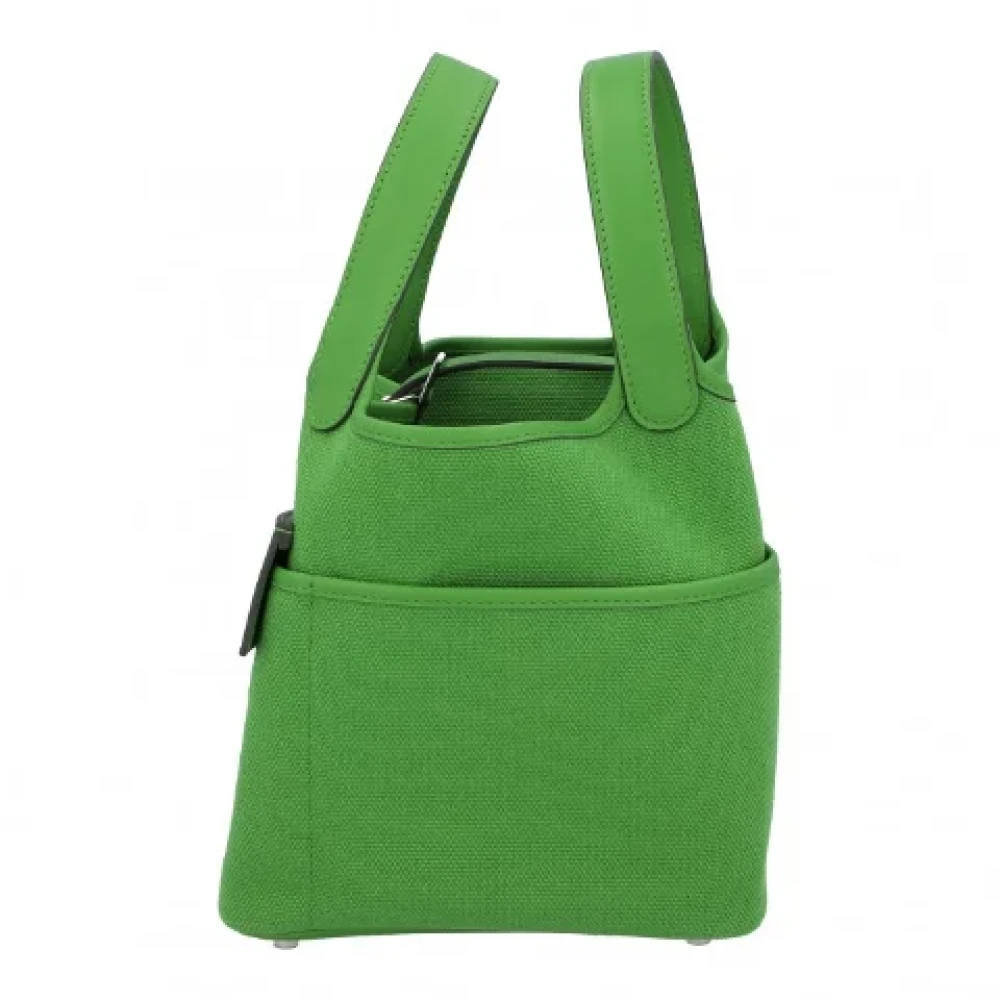 Hermès Vintage Pre-owned Leather handbags Green Dames