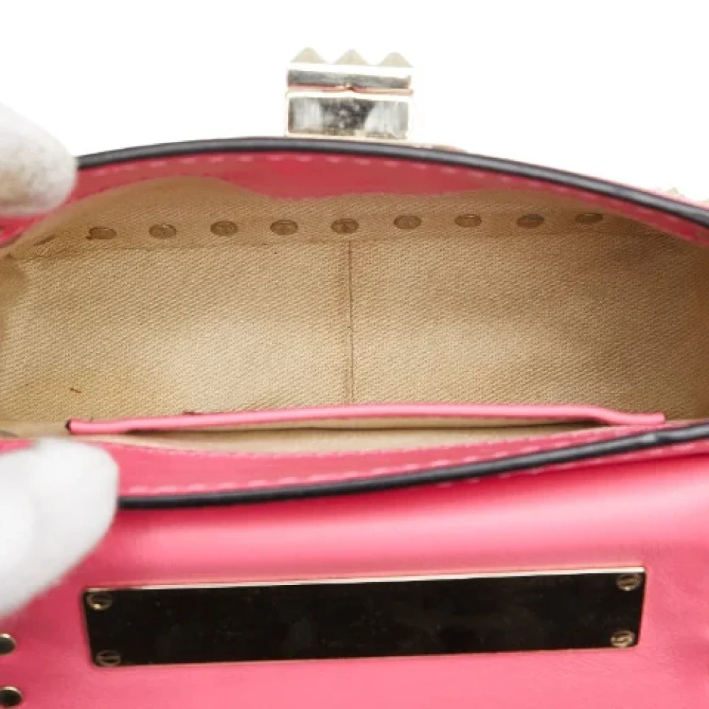 Valentino Vintage Pre-owned Leather shoulder-bags Pink Dames