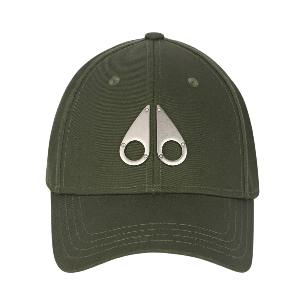 Moose Knuckles Metalen Logo Baseballpet Green Heren