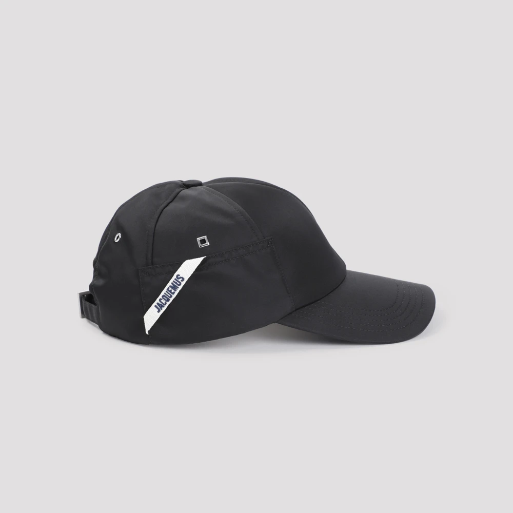 Jacquemus Ovalie Cap Black Heren