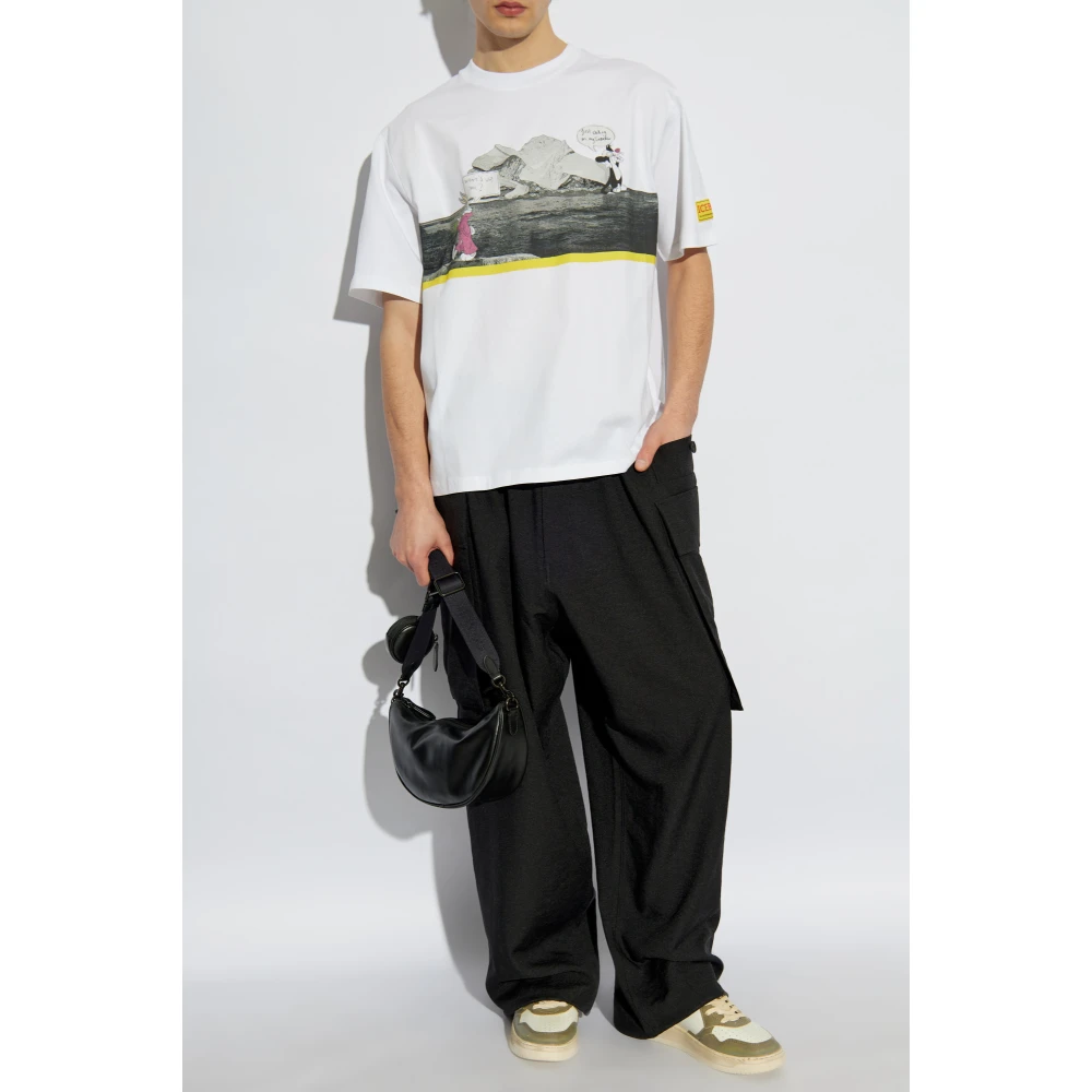 Iceberg T-shirt met print White Heren