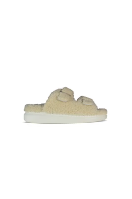 Shearlingfodrade Slides