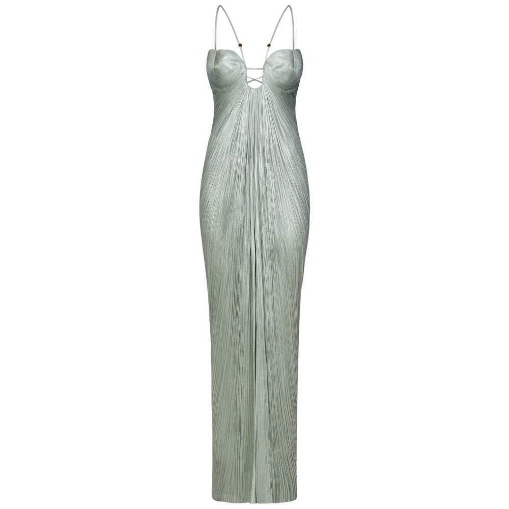 Maria Lucia Hohan Lichtgroene Zijden Tule Jurk Green Dames