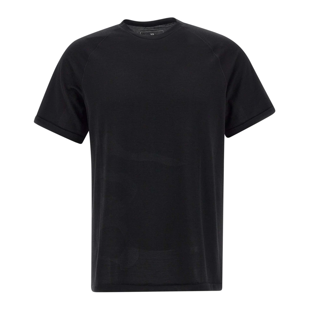 Y-3 Zwart T-shirt met Logo Black Heren