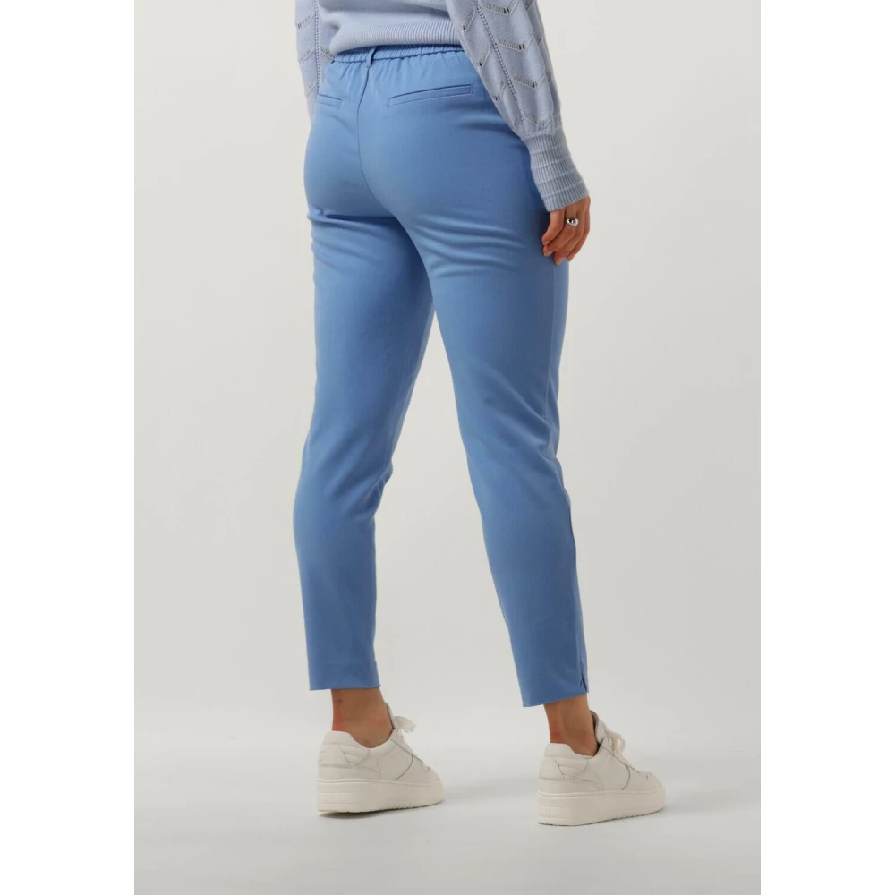 Object Blauwe Slim Pant voor Vrouwen Blue Dames