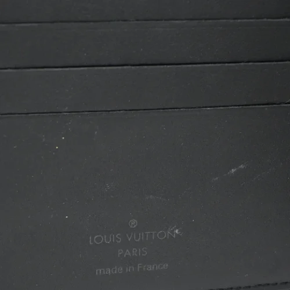 Louis Vuitton Vintage Pre-owned Leather wallets Black Heren