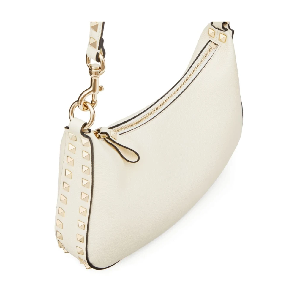 Valentino Garavani Witte leren tas met Rockstud-details White Dames