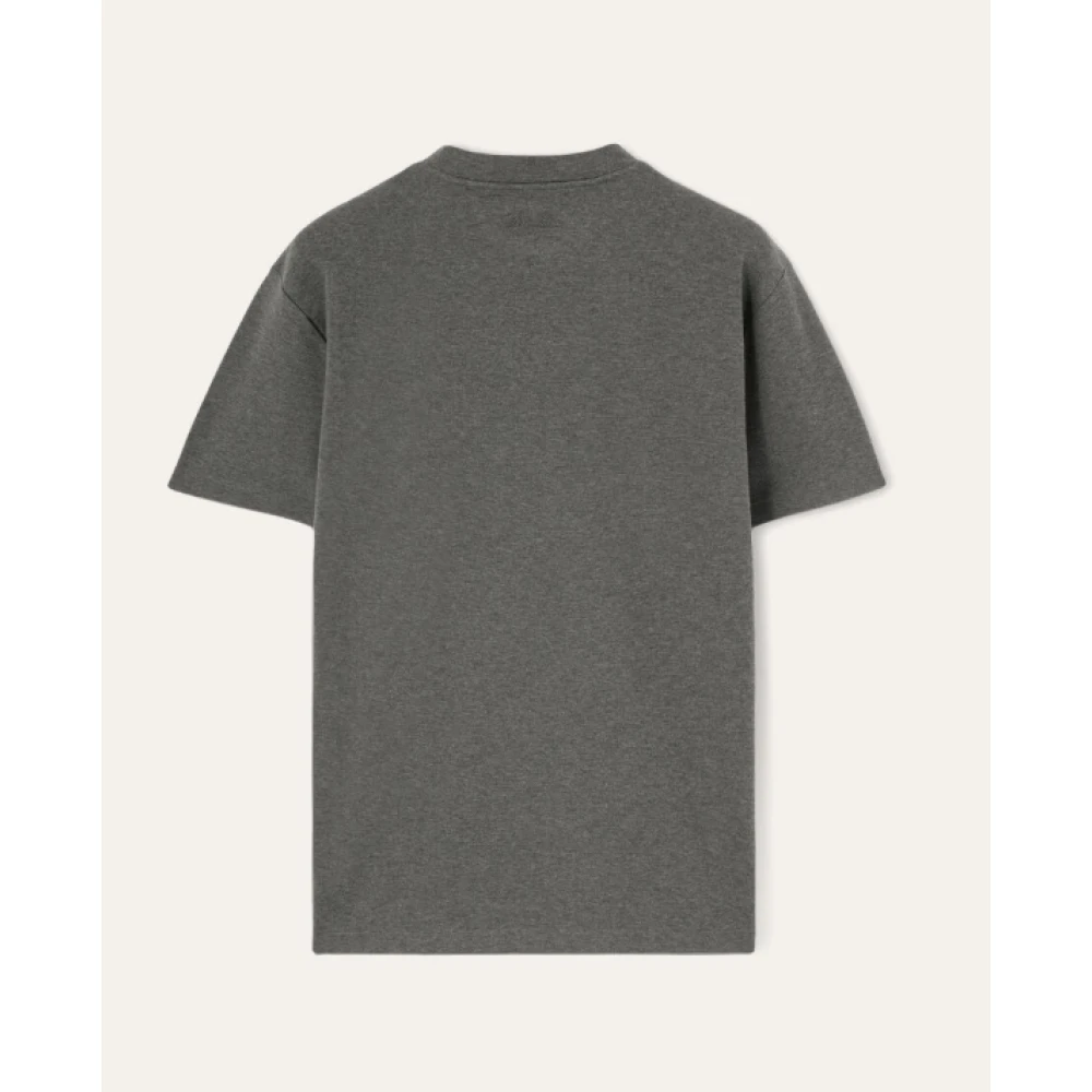 Loro Piana Zachte Grijze Katoenen Jersey T-shirt Gray Heren