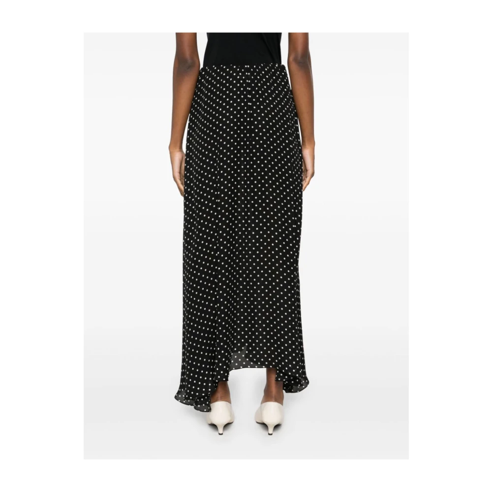 Wardrobe.nyc Gestippelde A-lijn rok Black Dames