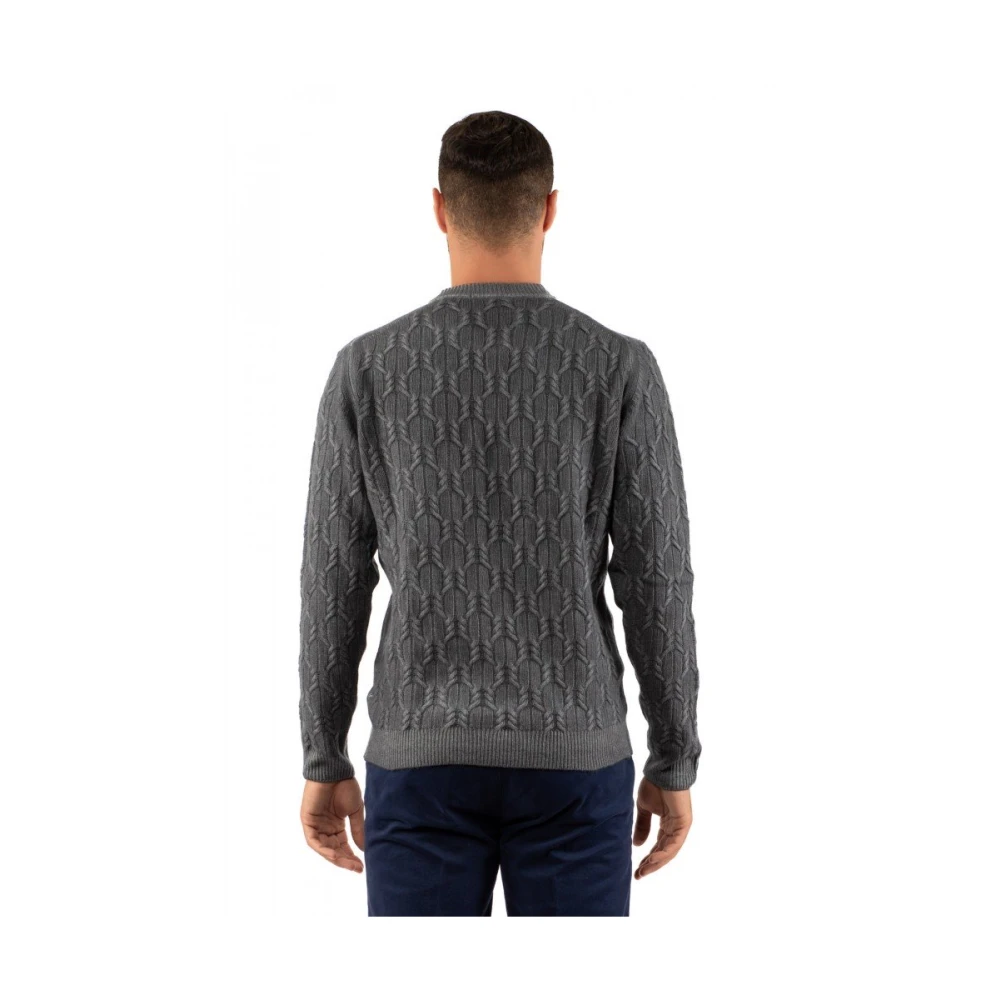 Daniele Fiesoli Heren Gebreide Trui Gray Heren