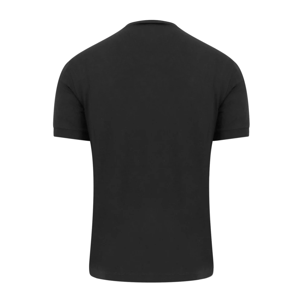 Giorgio Icon Viscose T-shirt Black Heren