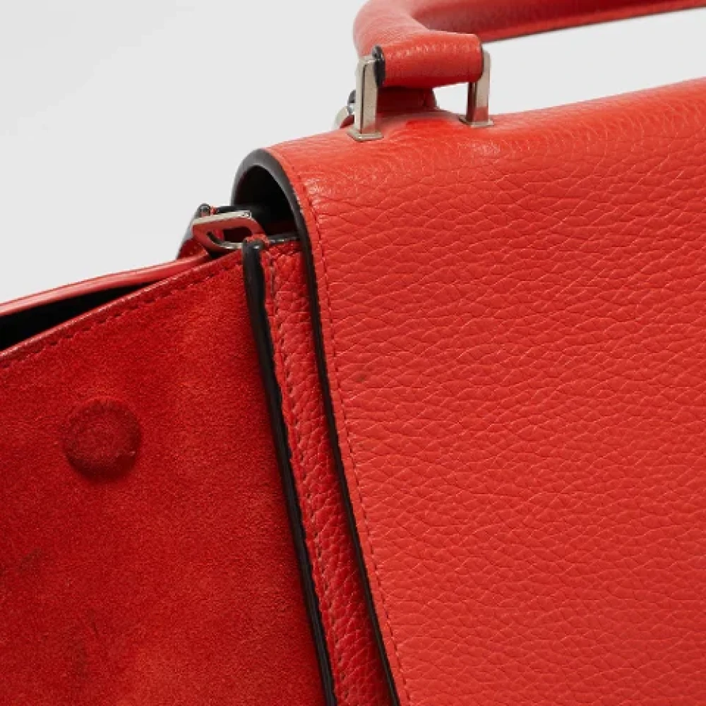 Celine Vintage Pre-owned Leather handbags Orange Dames