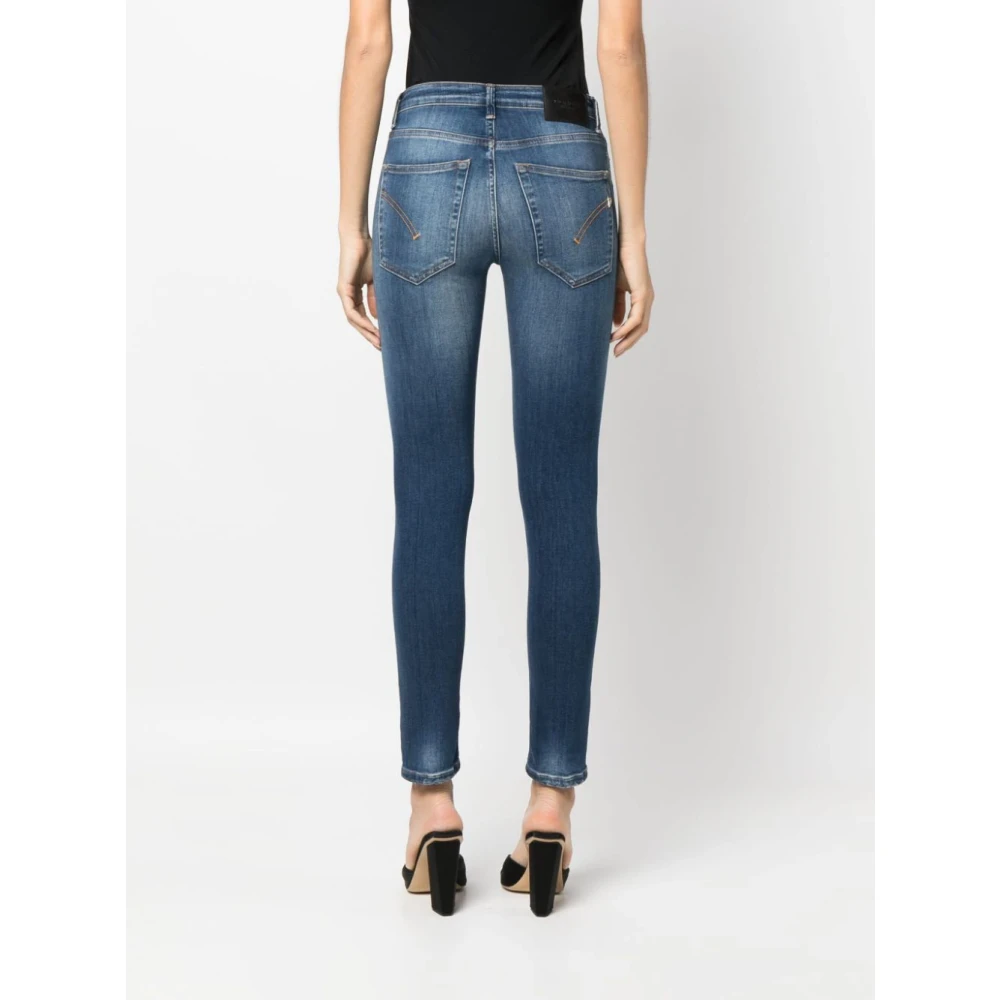 Dondup High Rise Skinny Jeans Blue Dames