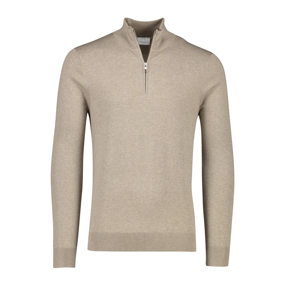 Profuomo Half Zip Pullover Merinowolle Beige Größe M - Bild 4