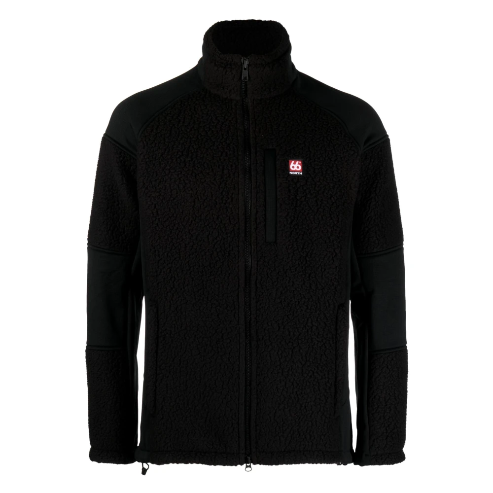 66 North Zwarte Faux-Shearling Jas Black Heren