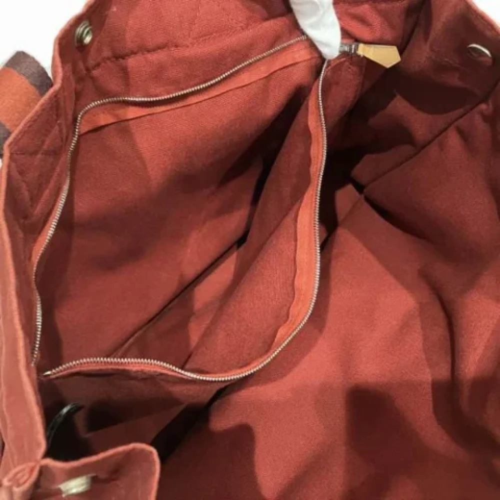 Hermès Vintage Pre-owned Canvas totes Red Dames