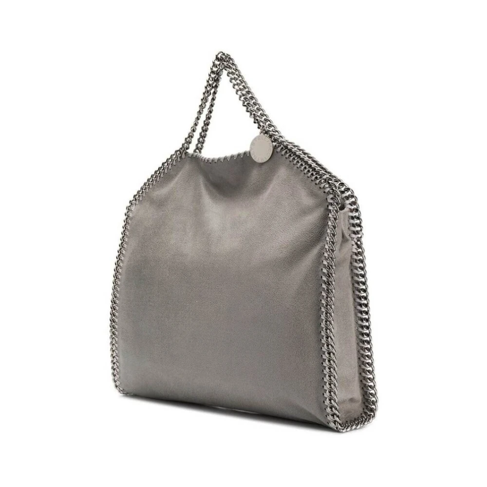 Stella Mccartney Stijlvolle Fold Over Tote Bag Gray Dames