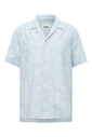 chemise-a-manches-courtes-motif-palmier-col-cubain