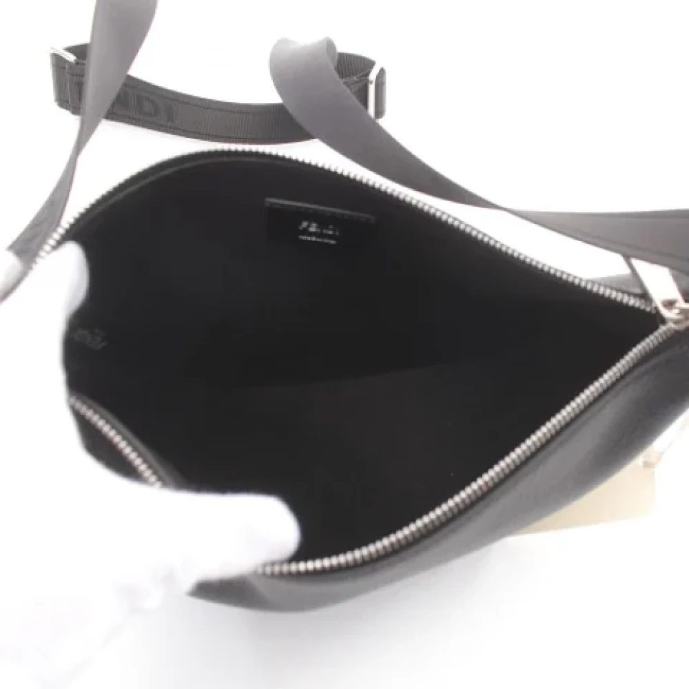 Fendi Vintage Pre-owned Leather shoulder-bags Black Dames