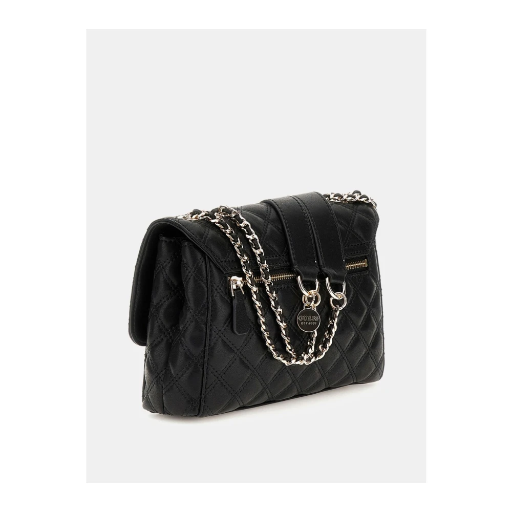 Guess Gestikt Schoudertas Giully Black Dames