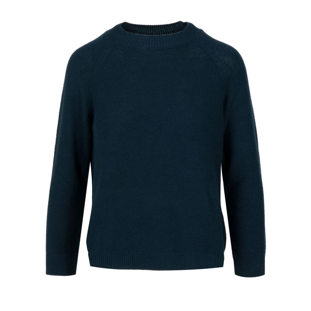Weekend Max Mara Vrouw Blauw Truien & Vesten Dames, L, Katoen, Rondgebreide Trui