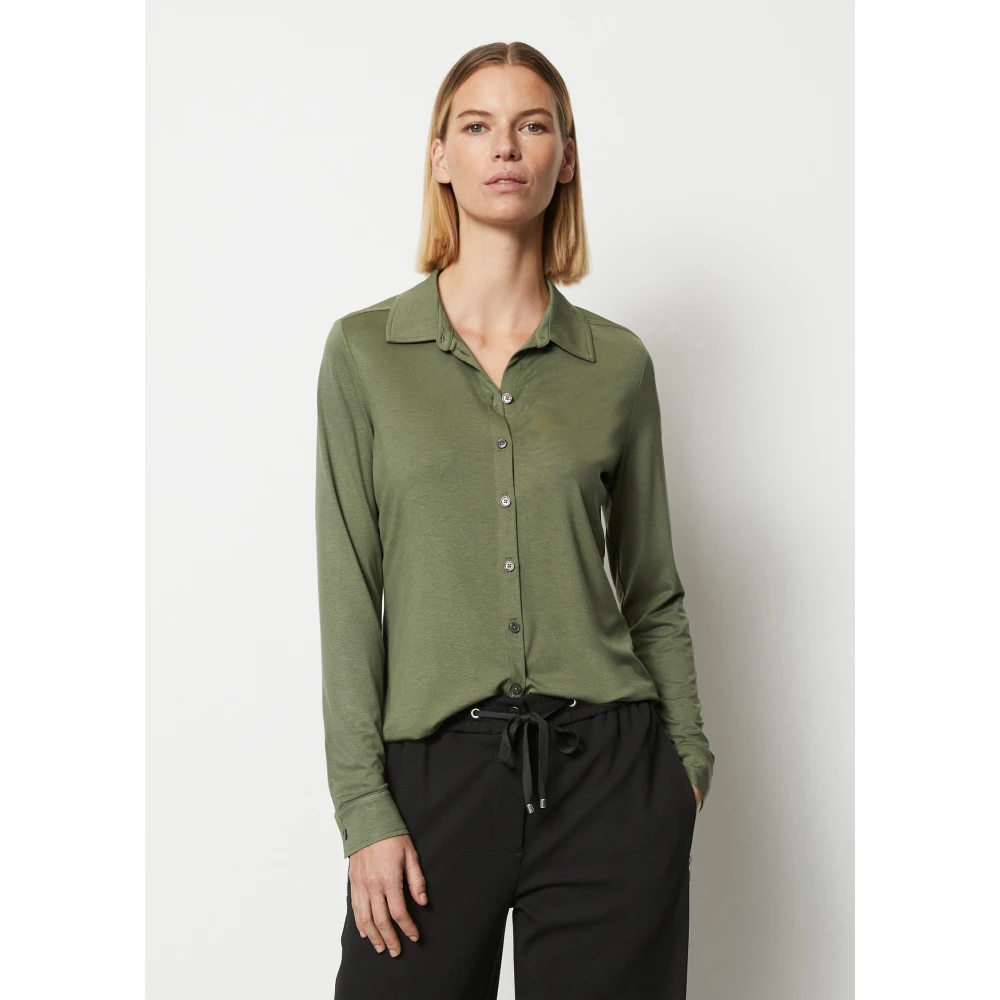 Marc O'Polo Jersey blouse regulier Green Dames