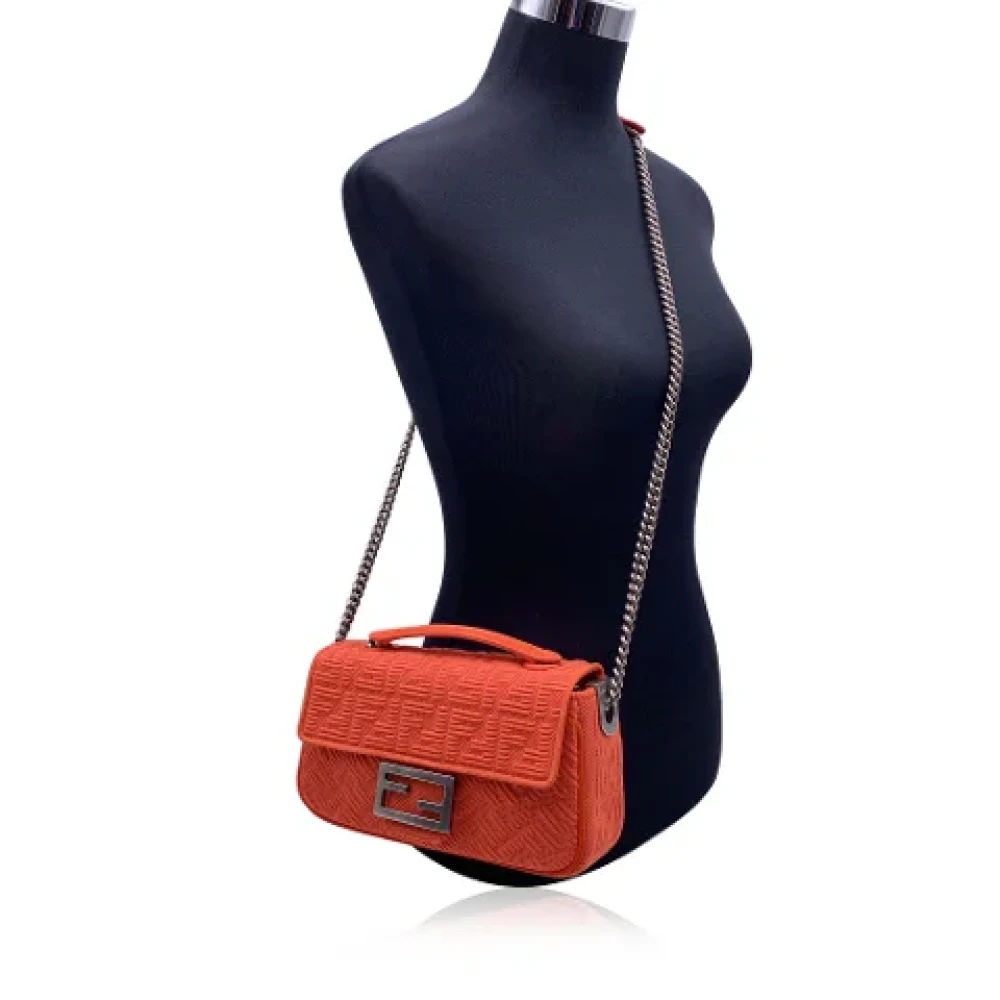 Fendi Vintage Pre-owned Leather fendi-bags Orange Dames