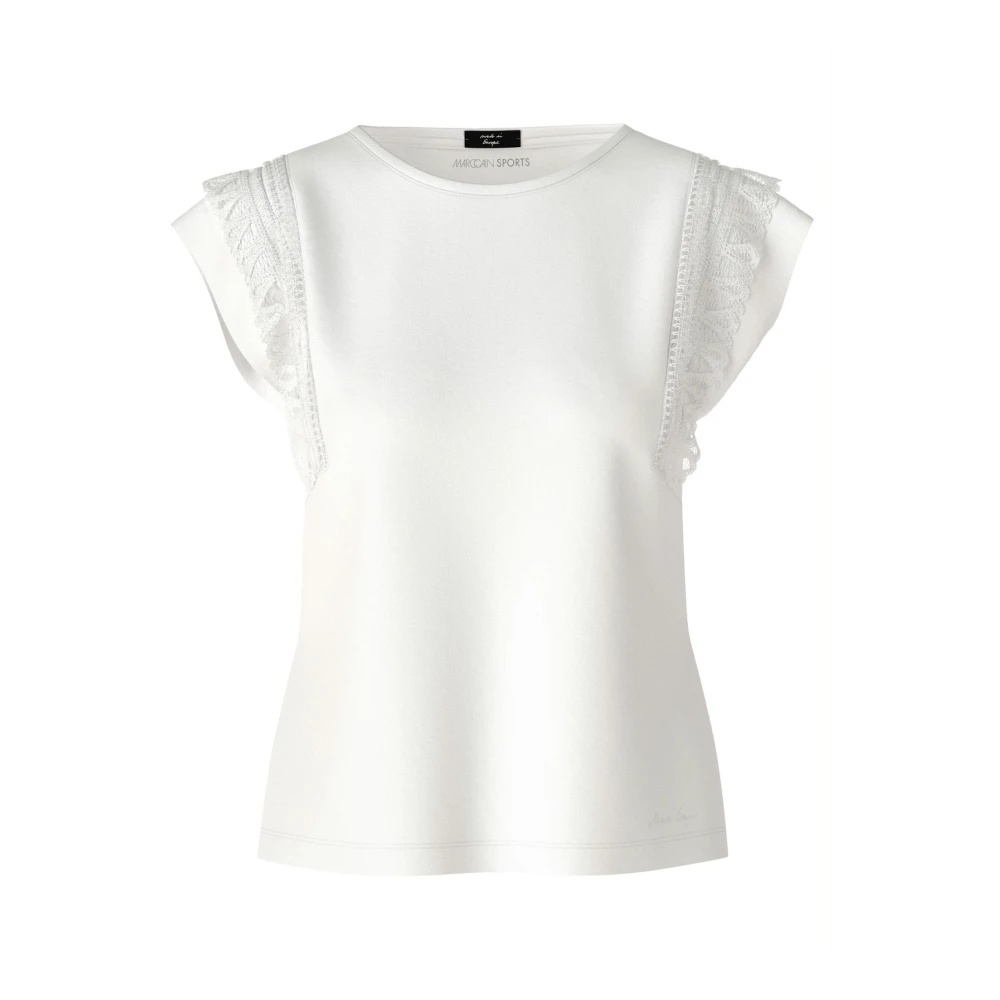 Marc Cain mouwloos T-shirt White Dames