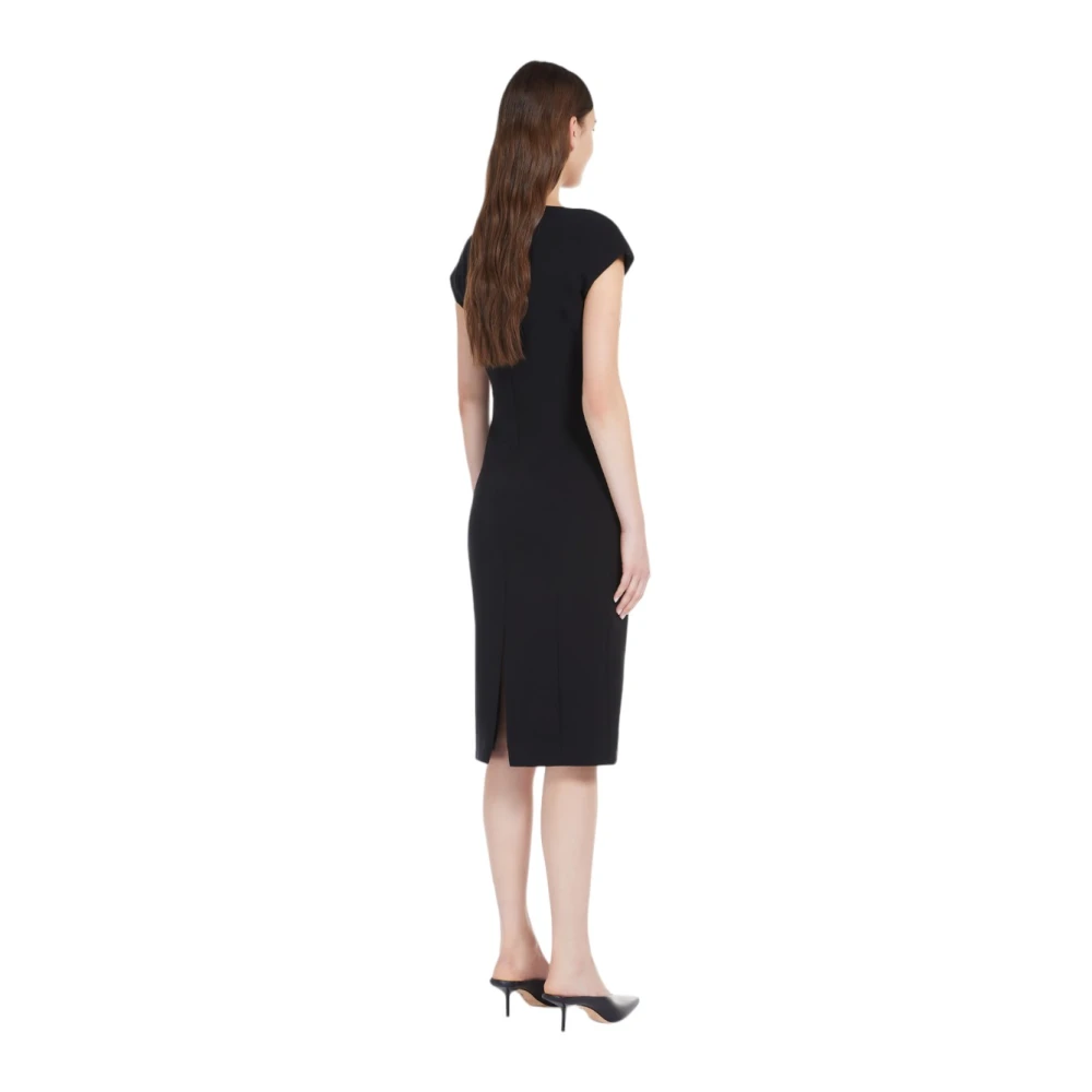 Max Mara Studio Elegante Zwarte Jurk Black Dames