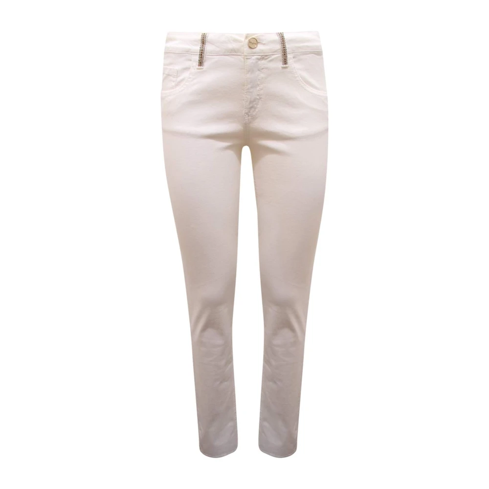 Blugirl Damen Weiß Hosen, Mgröße: