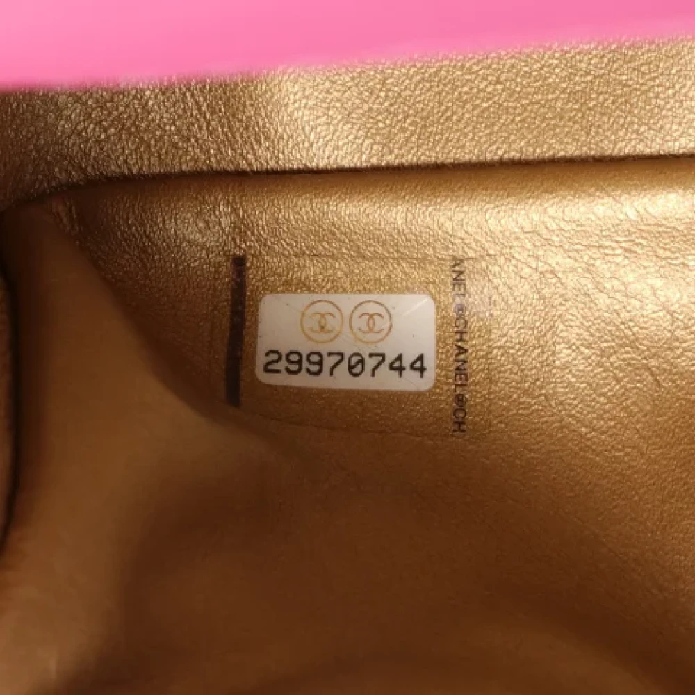 Chanel Vintage Pre-owned Leather chanel-bags Pink Dames