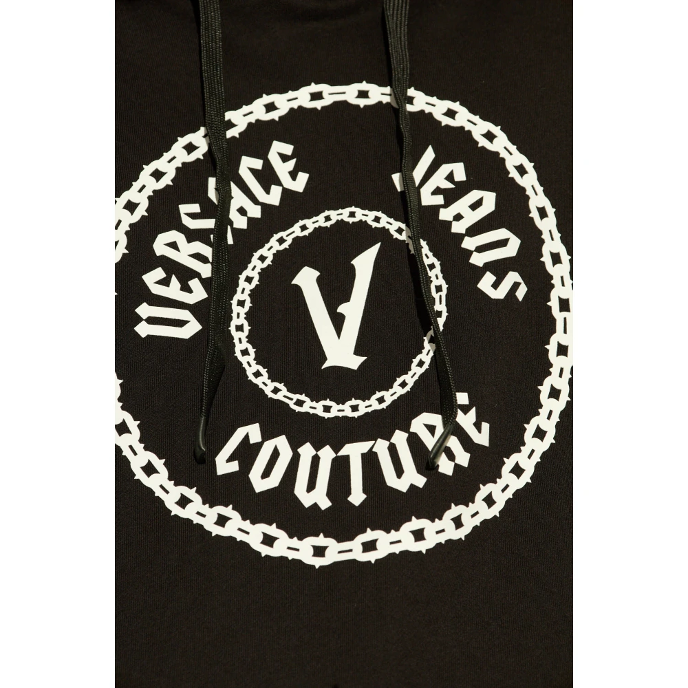 Versace Jeans Couture Sweatshirt met print Black Heren