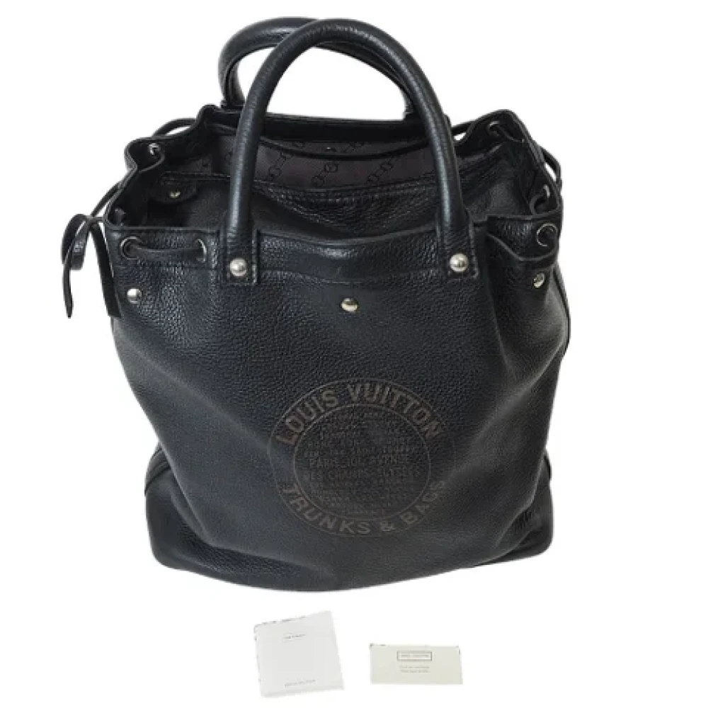 Louis Vuitton Vintage Pre-owned Leather totes Black Dames